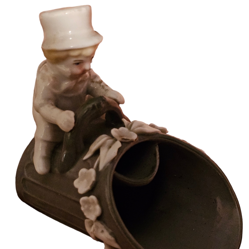 Antique German Porcelain Fairing Conta & Boehme Mr Top Hat